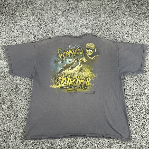 Swamp People Shirt Mens 2XL Brown Yellow Troy Landry Fonky Chikin History - Picture 1 of 15